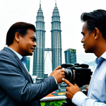 **

"A professional movie director, inspired by Christopher Nolan, on a film set in Kuala Lumpur, Malaysia. He is fully clothed in modest attire, directing a scene with a Petronas Twin Towers backdrop. Safe for work, appropriate content, professional, family-friendly, perfect anatomy, correct proportions, natural pose, well-formed hands, proper finger count, natural body proportions, high quality."

**