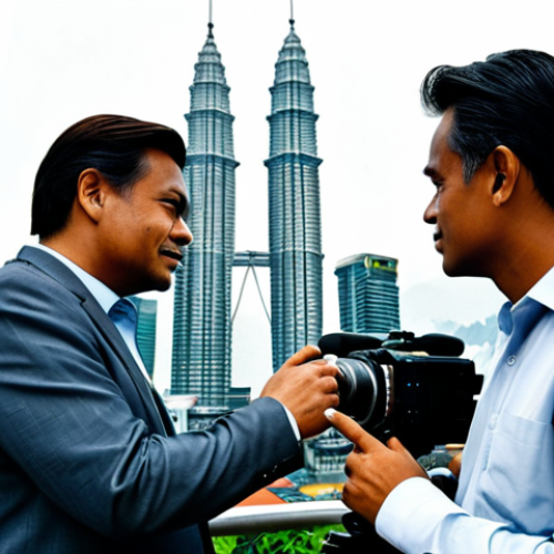 Home 21 **
"A professional movie director, inspired by Christopher Nolan, on a film set in Kuala Lumpur, Malaysia. He is fully clothed in modest attire, directing a scene with a Petronas Twin Towers backdrop. Safe for work, appropriate content, professional, family-friendly, perfect anatomy, correct proportions, natural pose, well-formed hands, proper finger count, natural body proportions, high quality."
**